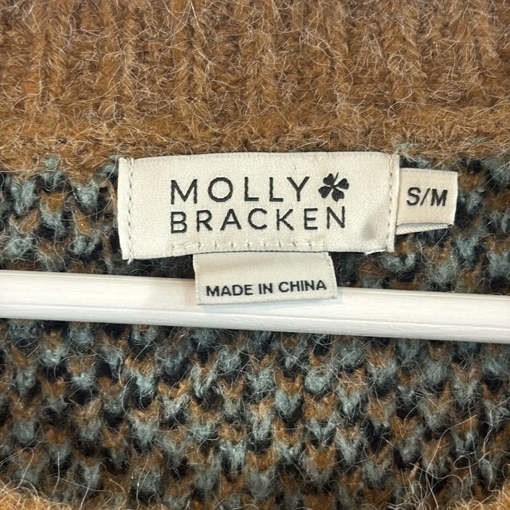 Molly Bracken Animal Print Oversized Sweater